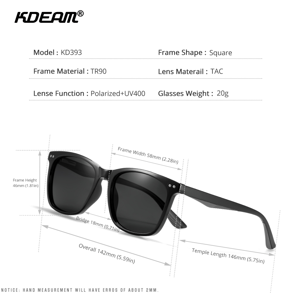 Kdeam homens óculos polarizado - Sunglasses Aviator Polarized avaliação e preço