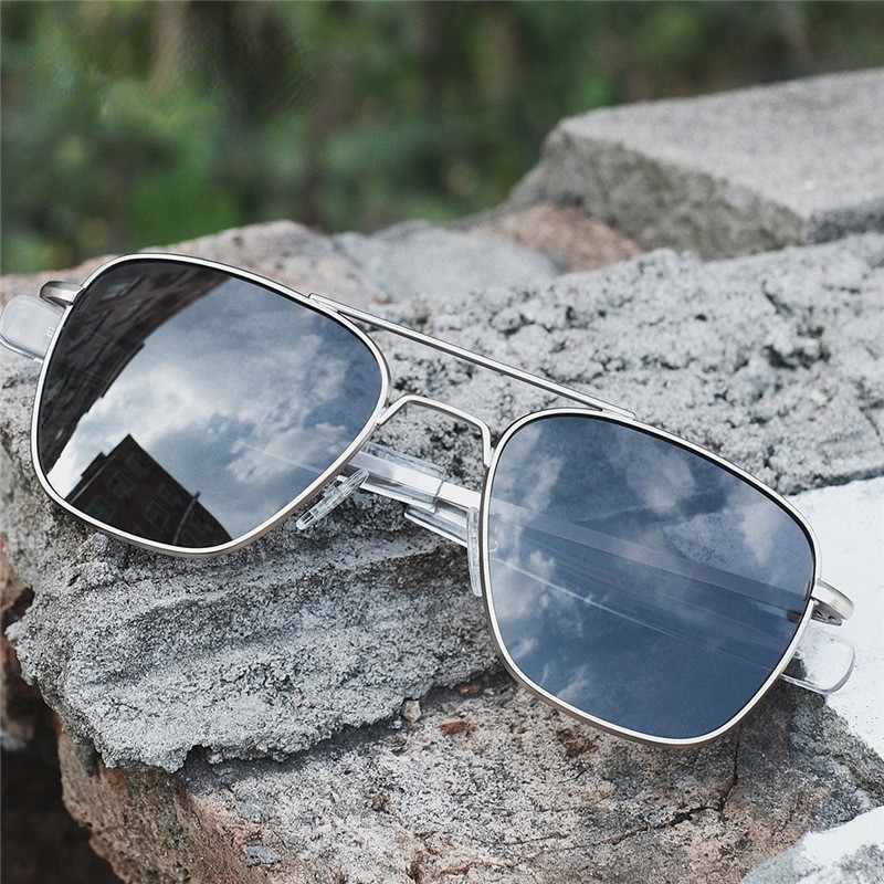Óculos de sol retro homem arma - Sunglasses Aviator Polarized avaliação e preço